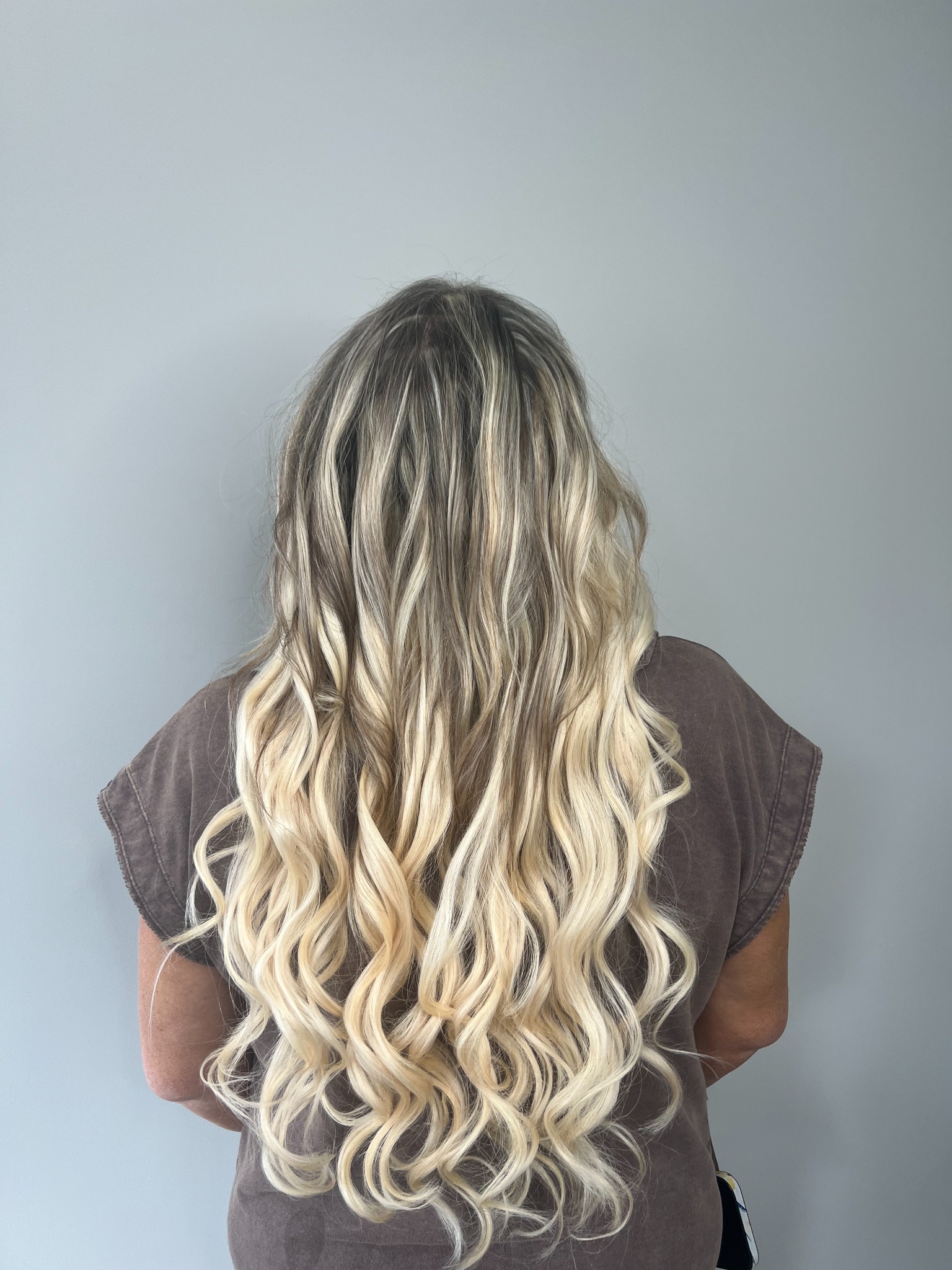 Blonde highlight result